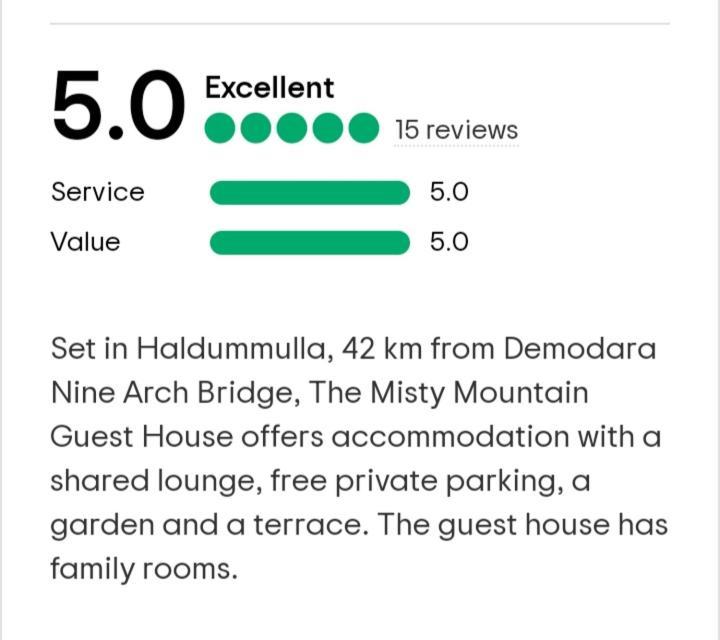 The Misty Mountain Guest House Haldummulla Dış mekan fotoğraf